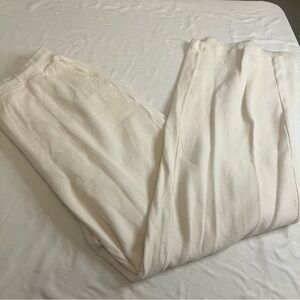 Uniqlo Cream Waffle Knit Lounge Pants Size L